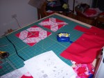X and O Quilt 2014 layout and assembly