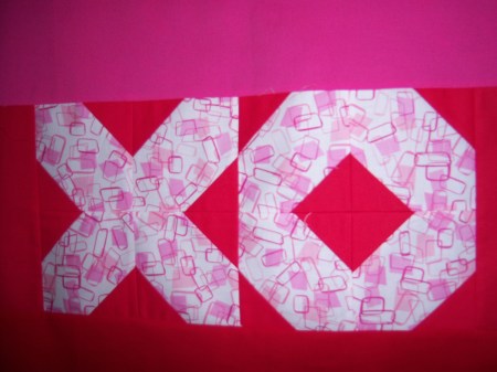 X and O Quilt 2014 getting started